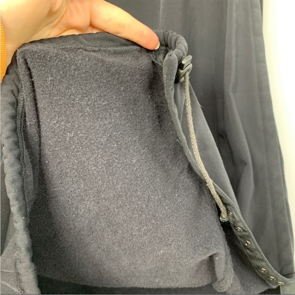 Copines Claudia Strater Maxi Skirt Women's Small Black 40E Fleece Lined Tearaway - Picture 4 of 11